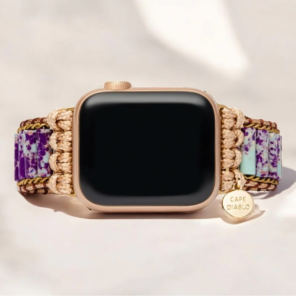 NWT Cape Diablo Amity Imperial Jasper Apple Watch Strap